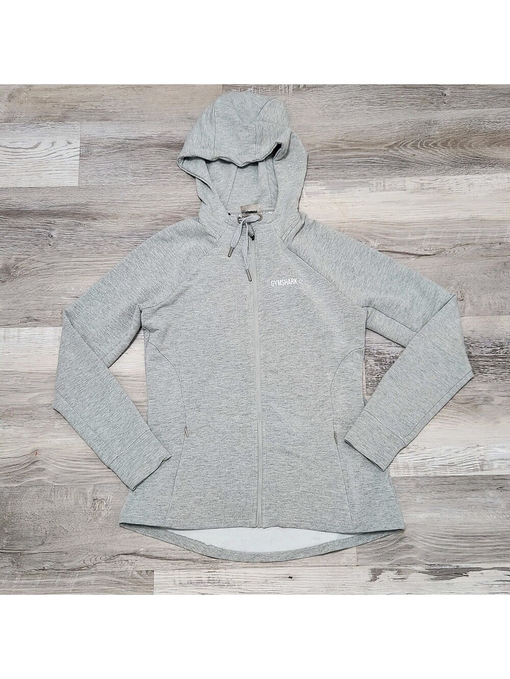 Womens Gymshark Zip Up Hoodie Large Grey Gray